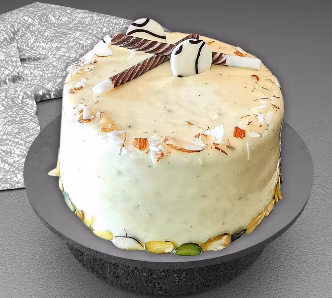 Kulfi Almond Cake